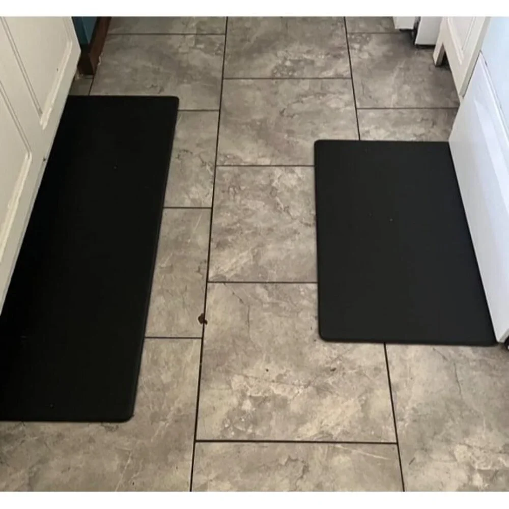 New Kitchen Mats, 2PCS Kitchen Rugs, Cushioned Anti Fatigue Kitchen Mats